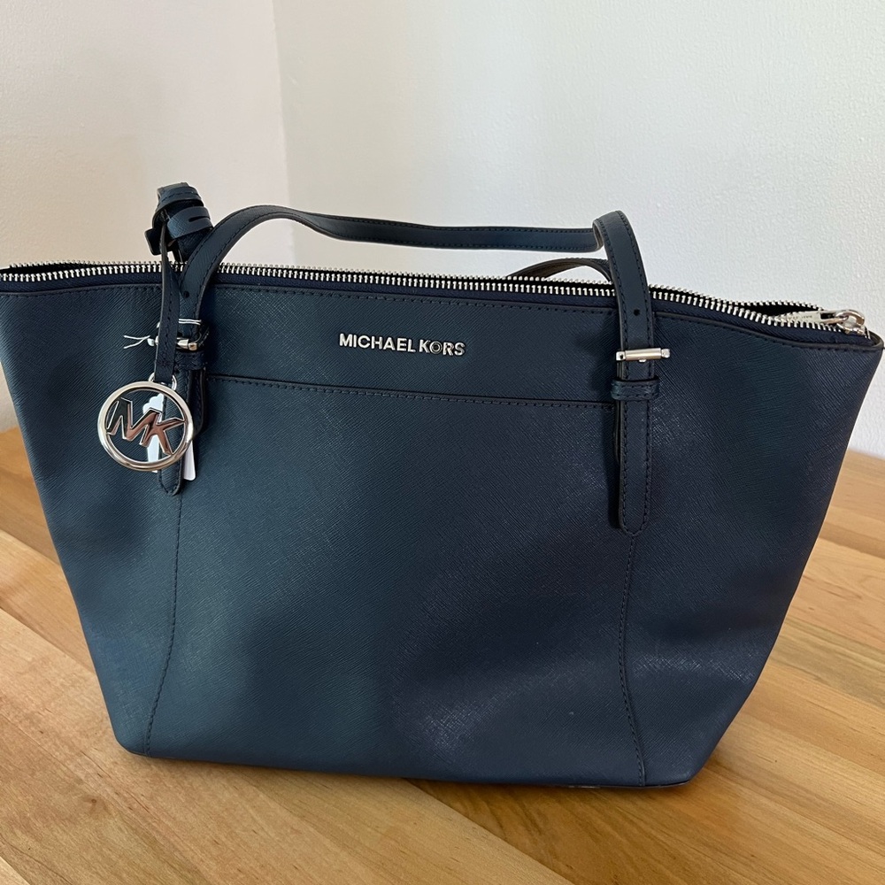 Michael Kors Dark Blue Tote Bag